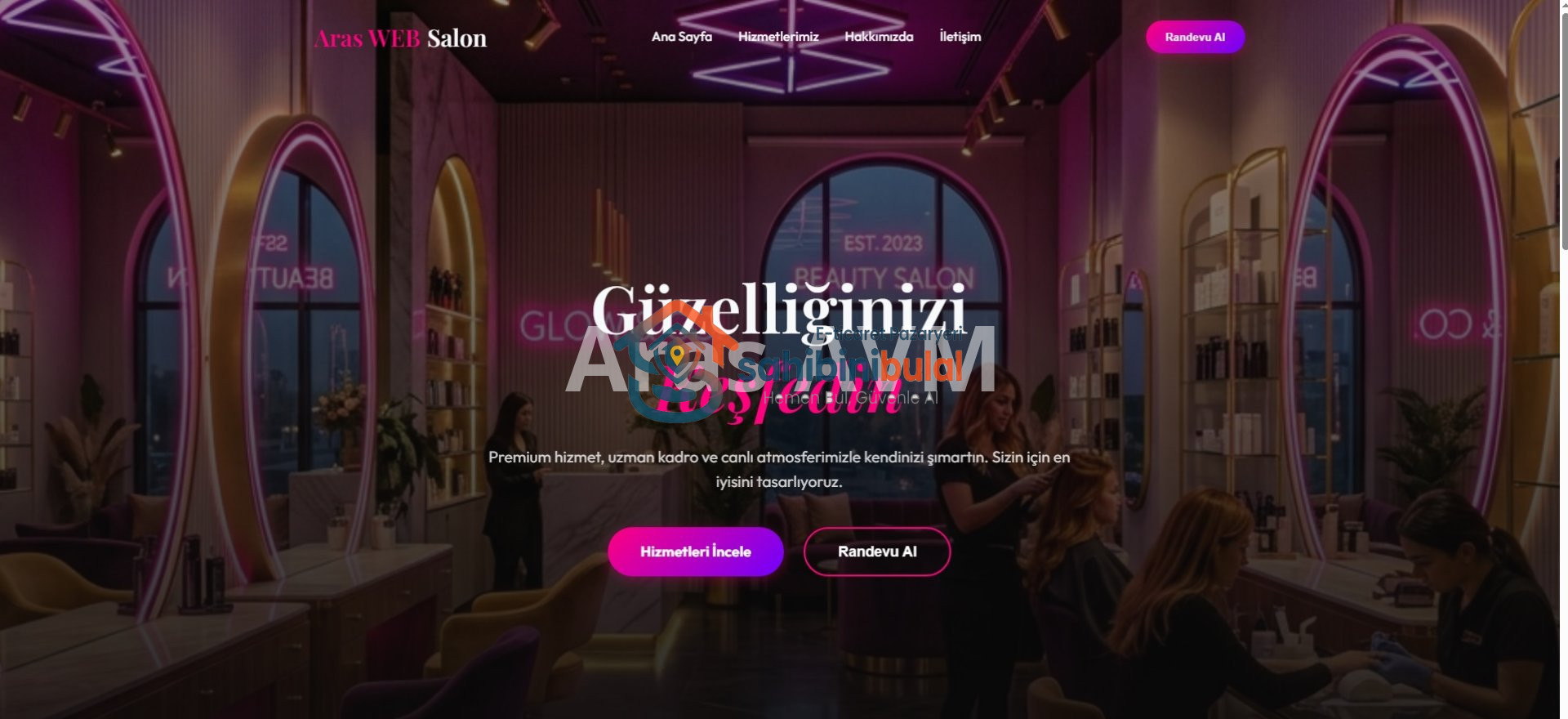 Profesyonel Güzellik Salonu PHP Scripti - Gelişmiş Randevu Sistemli | Ürün | sahibinibulal