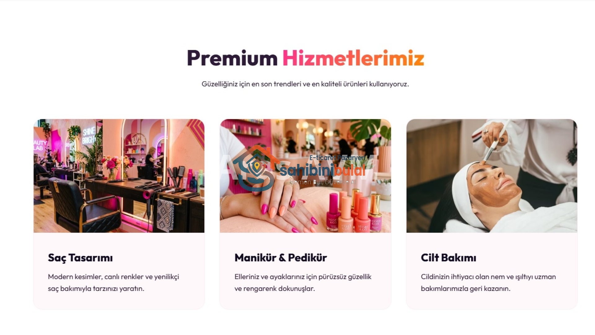 Hazır Güzellik Salonu Scripti | Online Randevu & Yönetim Paneli | Ürün | sahibinibulal