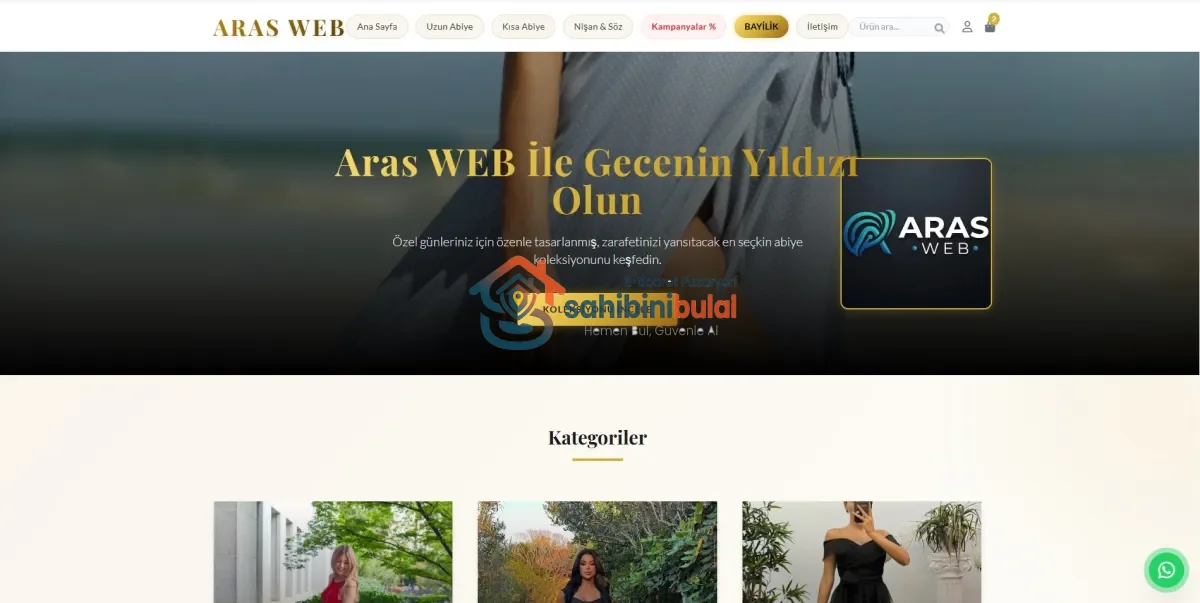 Abiye web sitesi | Vitrin Ürünü | sahibinibulal