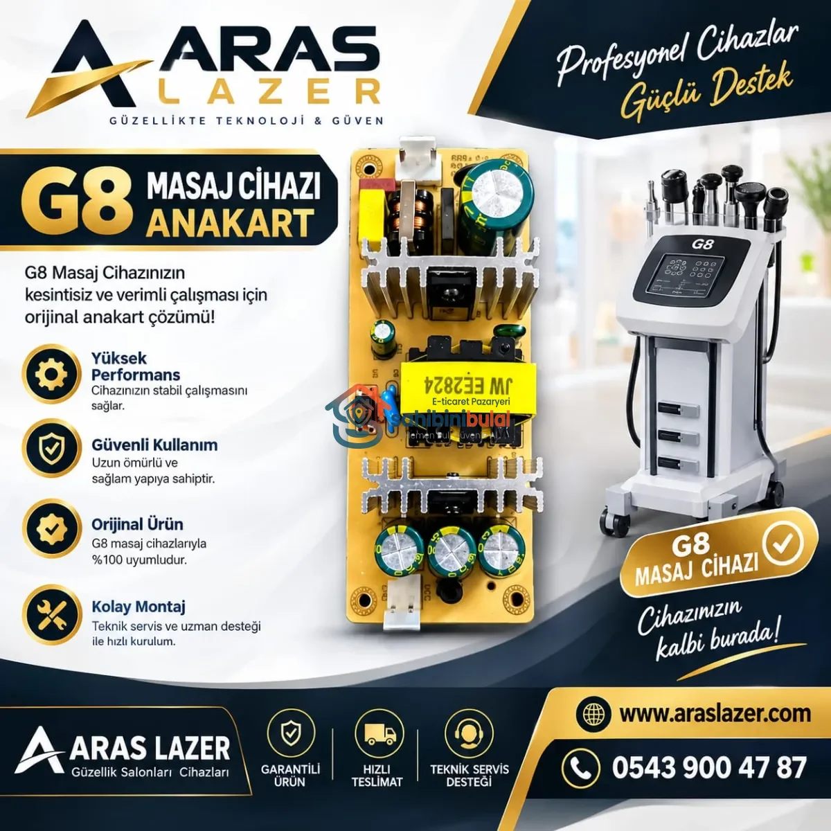 G8 Elektronik Kart & SMPS Güç Kartı Fiyatı | Orijinal Yedek Parça | Vitrin Ürünü | sahibinibulal